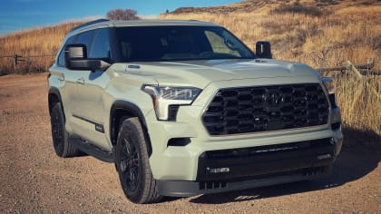 image of the 2024 Toyota Sequoia TRD on a dirt road