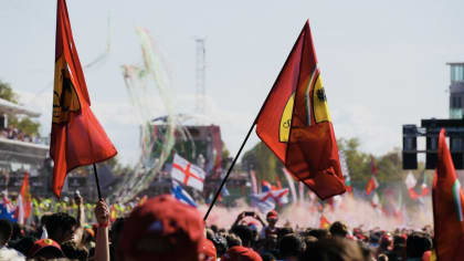 people with flags