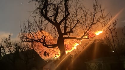 Eaton fire image from Monrovia