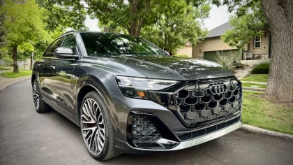 front of the Audi q8
