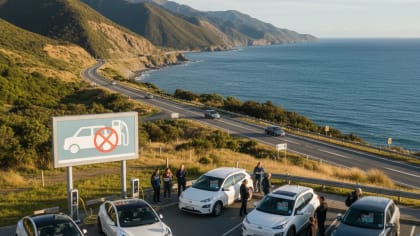 AI image of a bunch of electric vehicles