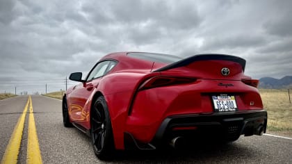 rear exterior of the Toyota Supra