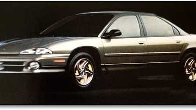 A gray Dodge Intrepid from way back when.