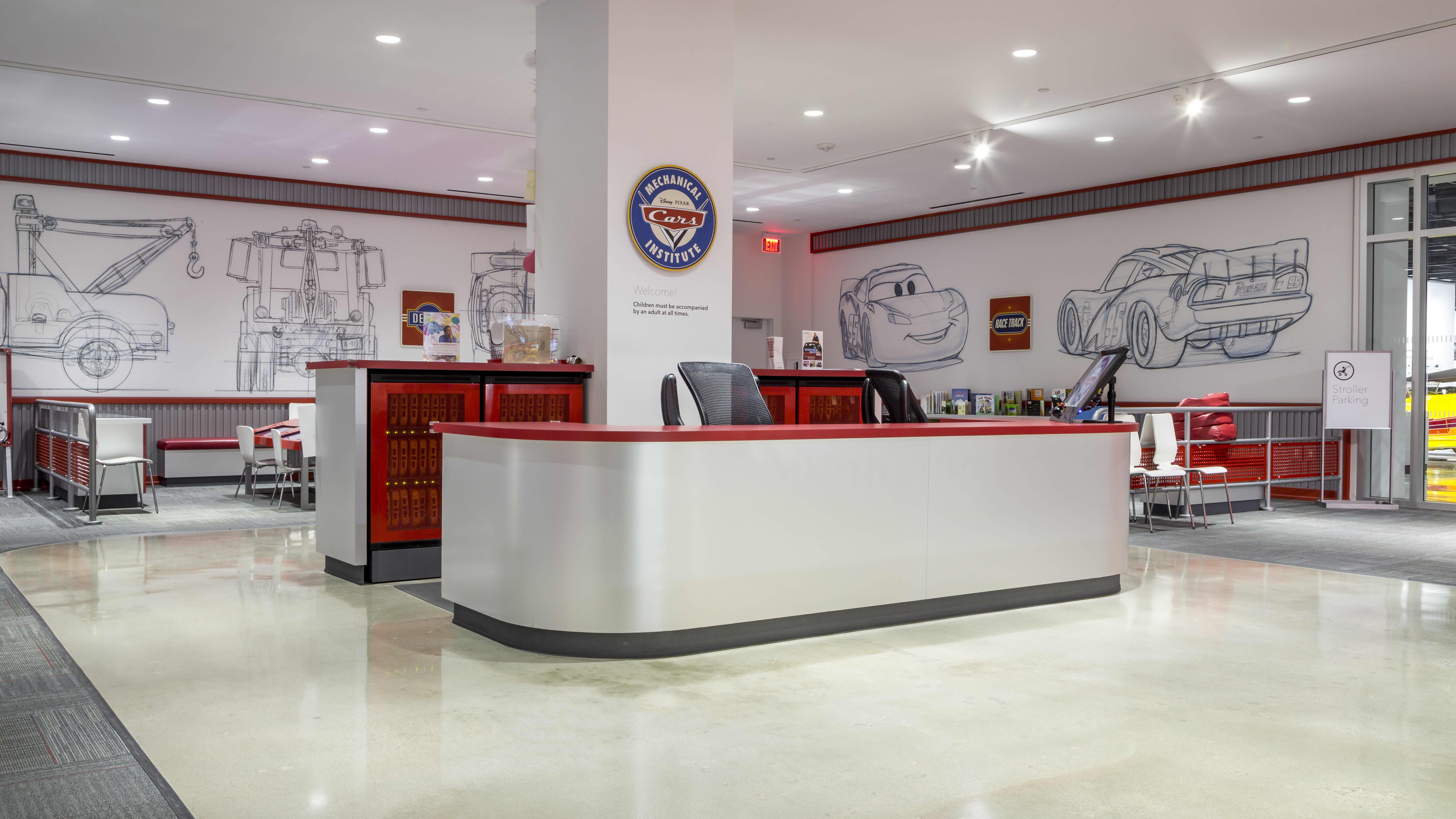 the reception at The Petersen Automotive Museum in Los Angeles
