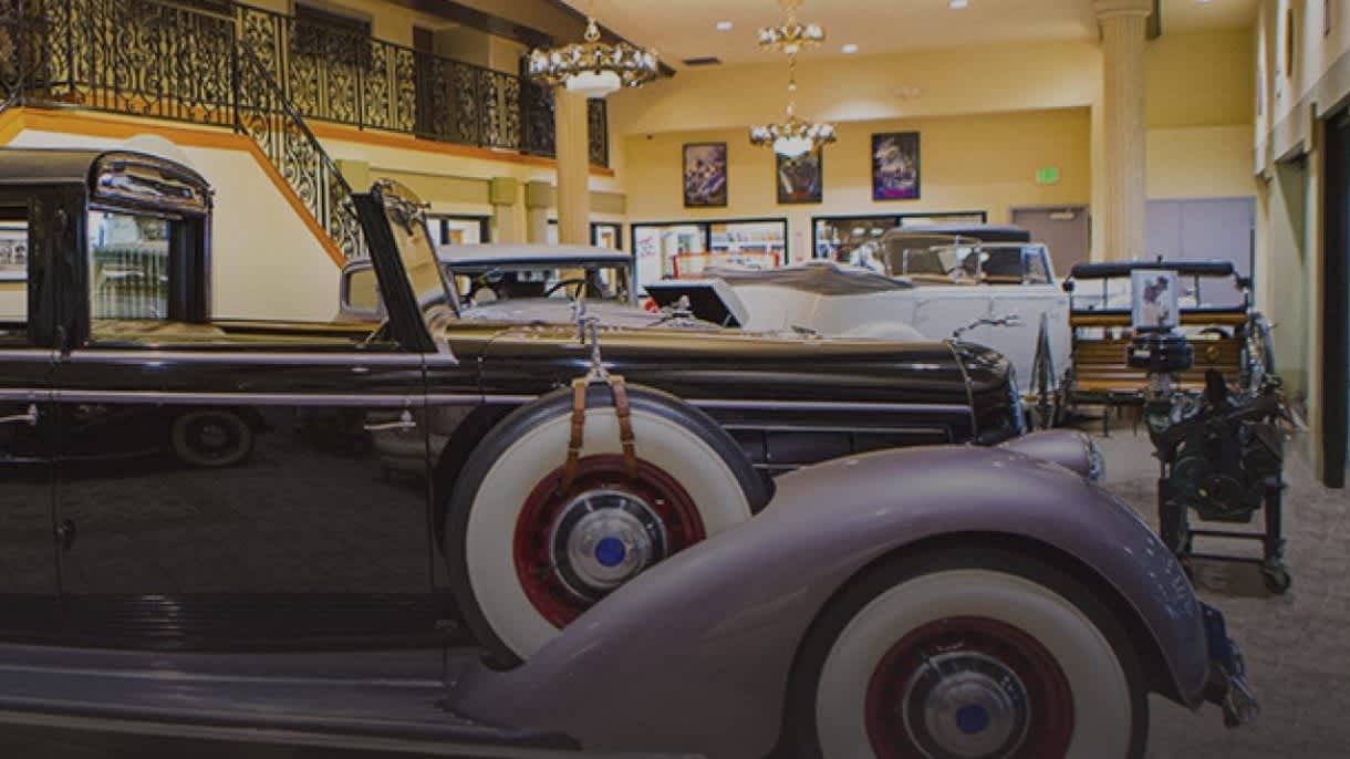 An interior image of the newly renamed The Zimmerman Automobile Driving Museum
