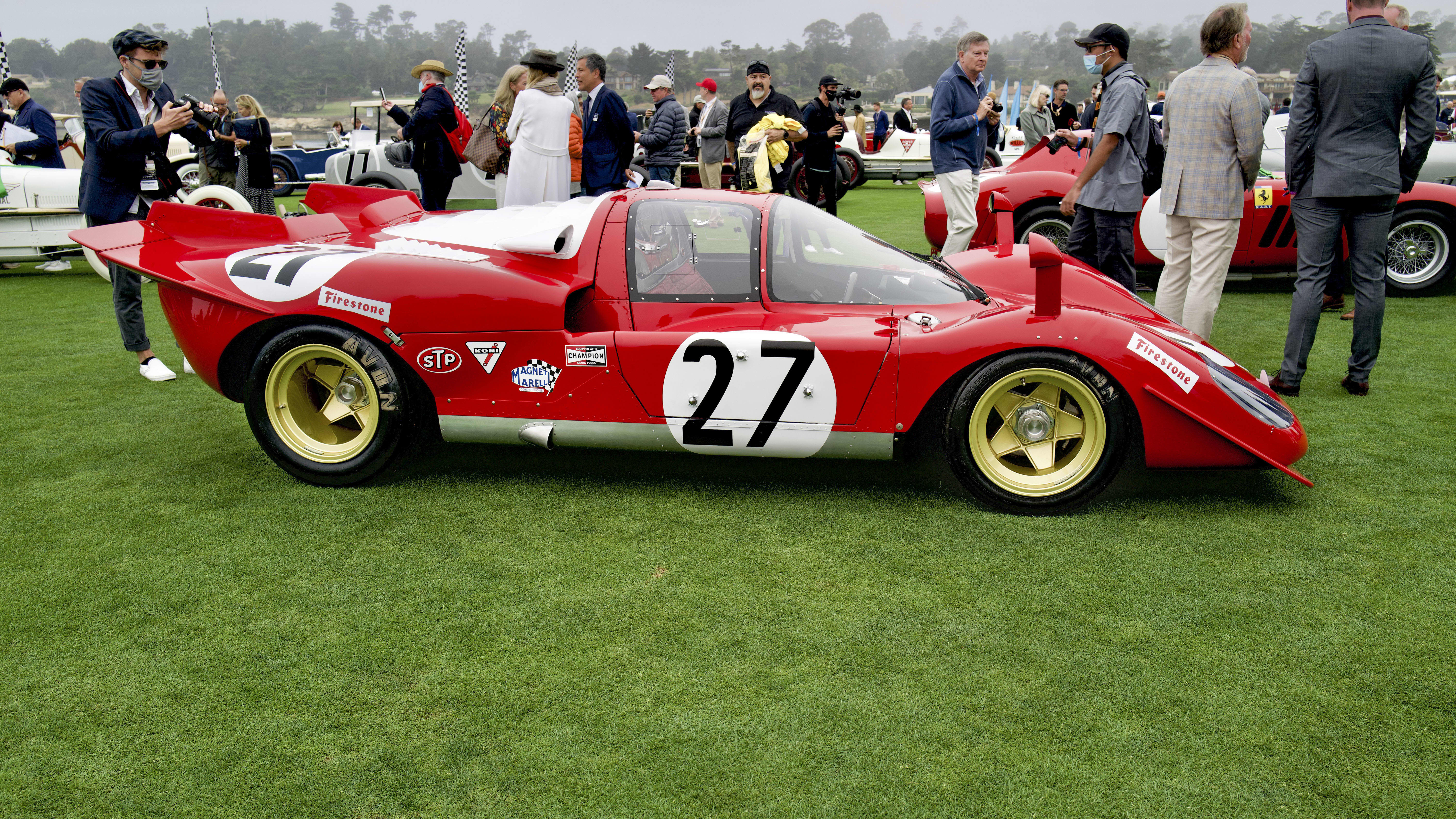 Image of classic car at the 2021 Pebble Beach Concours dElegance.