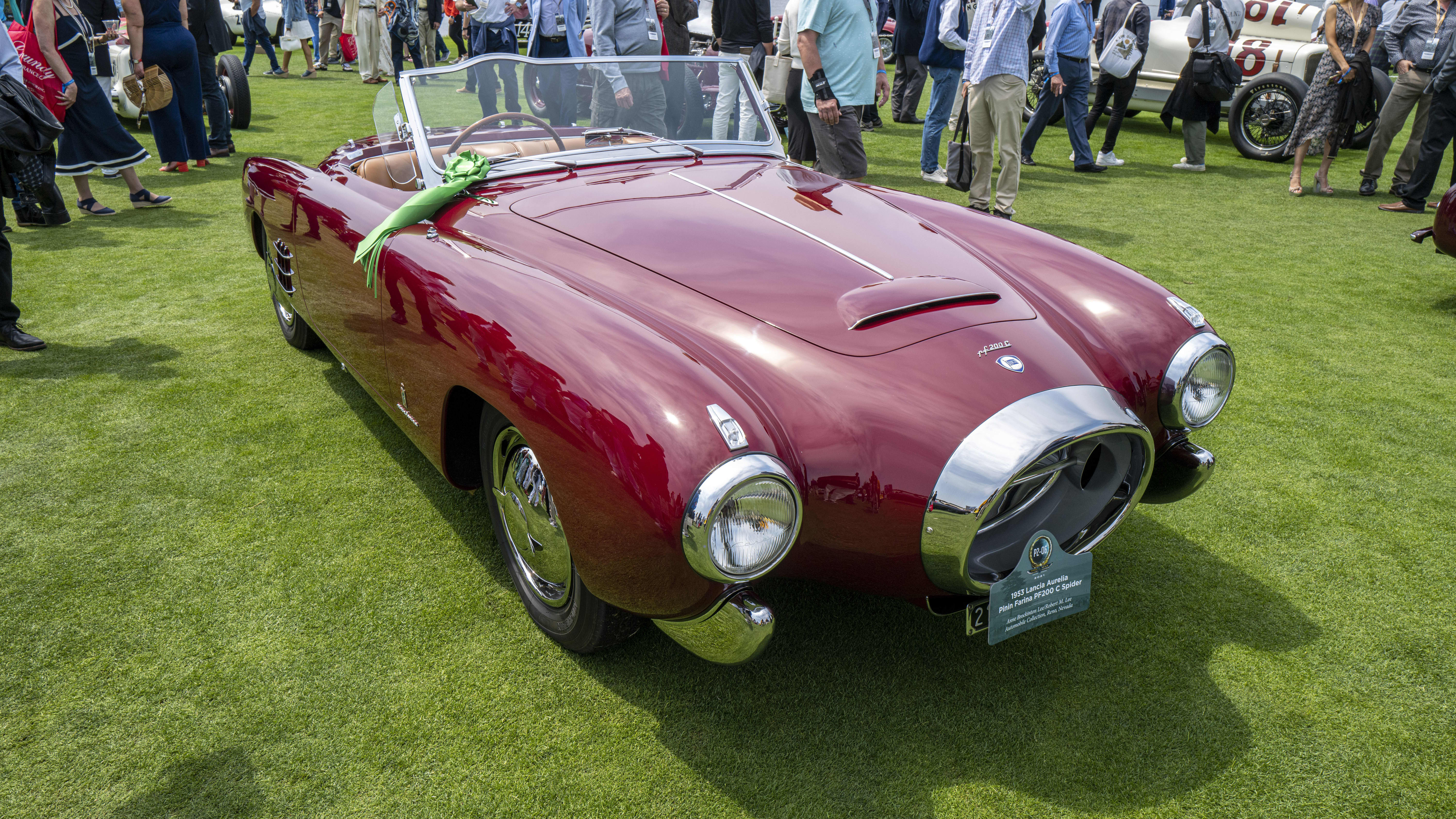Image of classic car at the 2021 Pebble Beach Concours dElegance.
