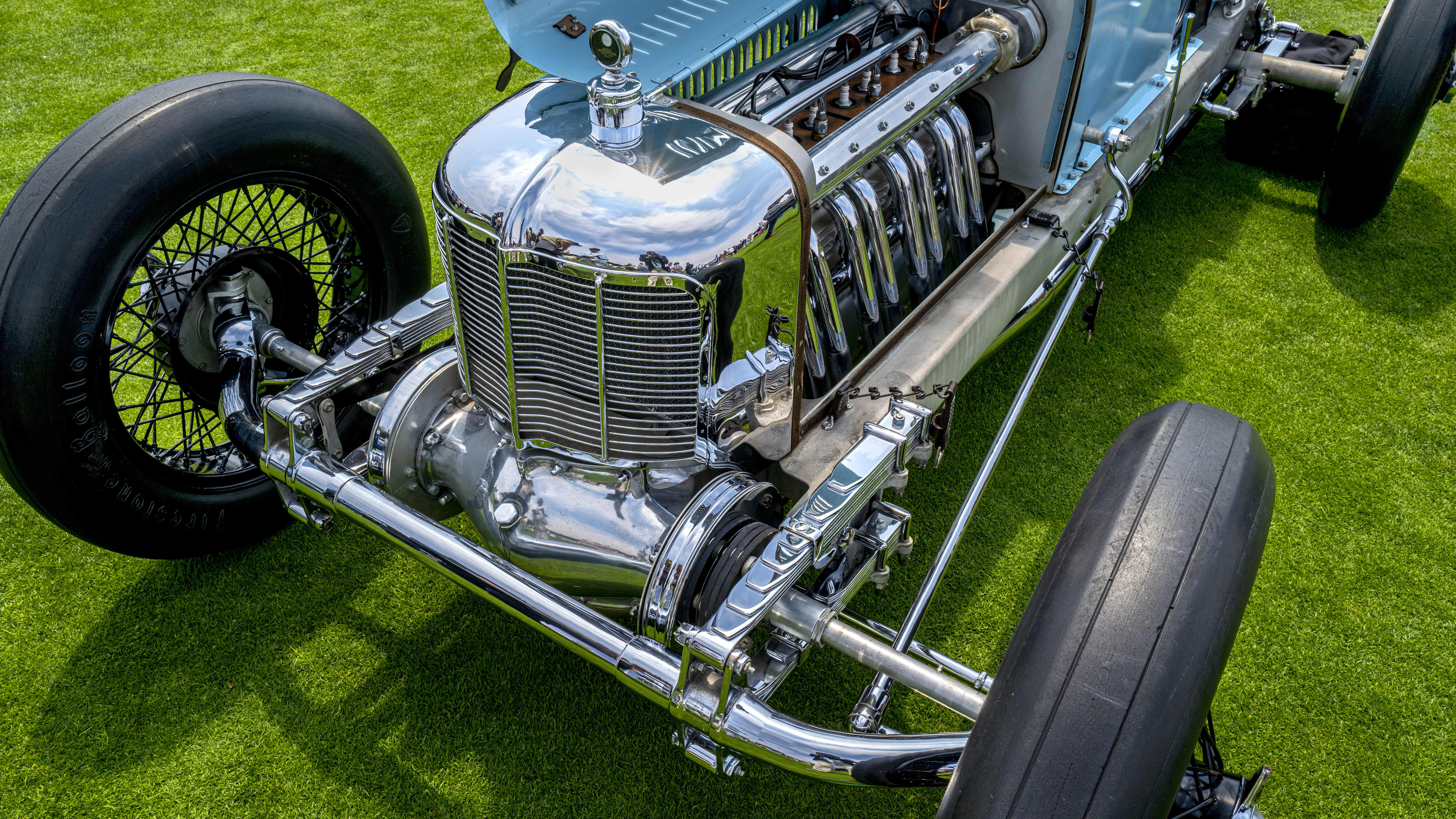 Image of classic car at the 2021 Pebble Beach Concours dElegance.