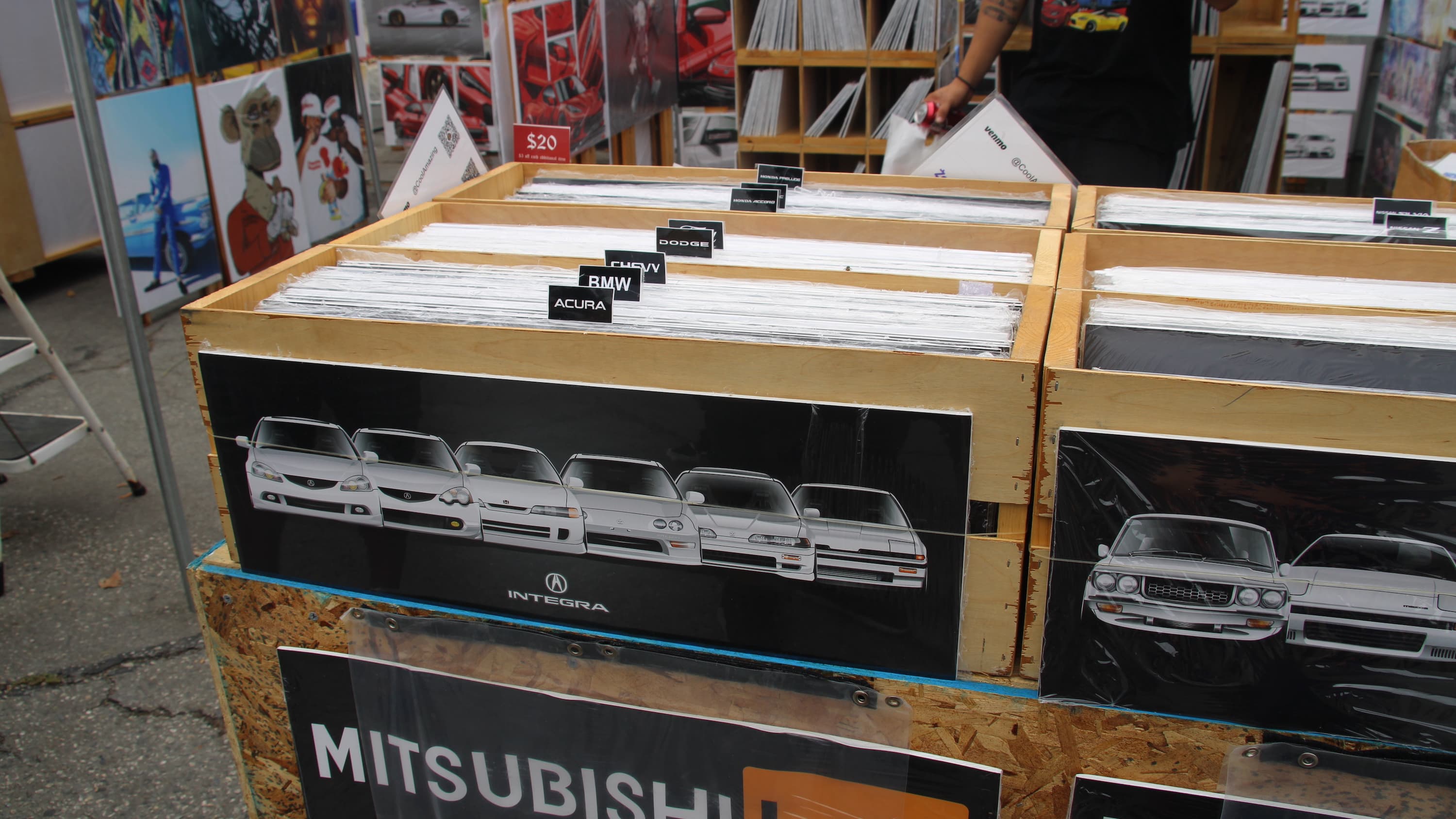 posters for sale at the 11th Annual Japanese Classic Car Show