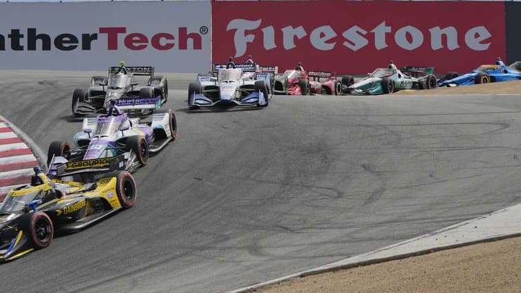 photo from the season-ending IndyCar race at WeatherTech Raceway Laguna Seca