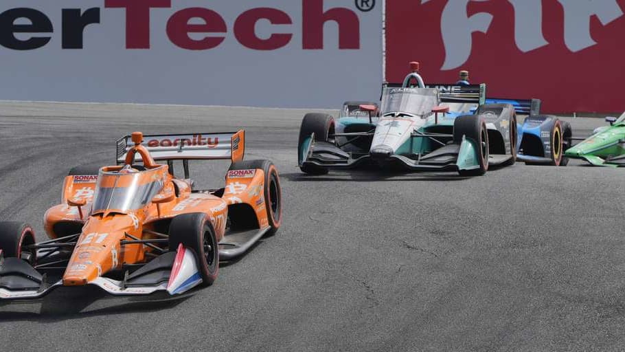photo from the season-ending IndyCar race at WeatherTech Raceway Laguna Seca