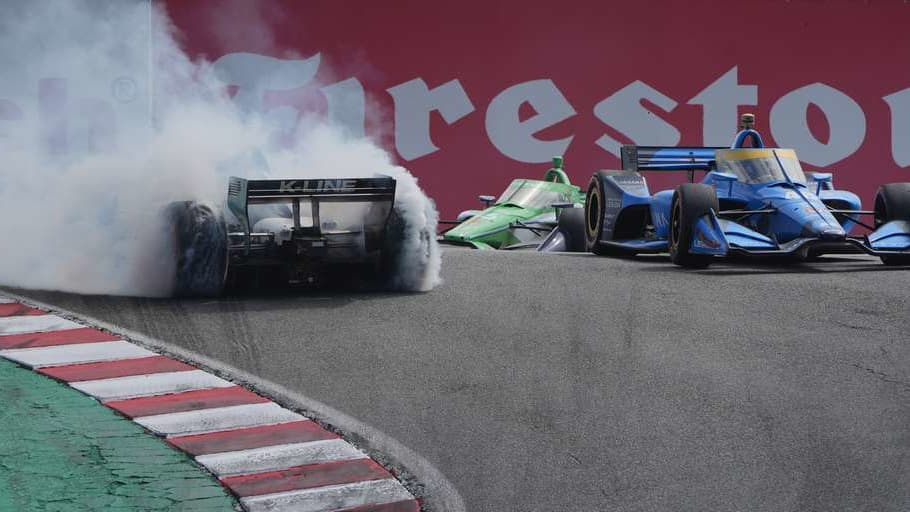 photo from the season-ending IndyCar race at WeatherTech Raceway Laguna Seca