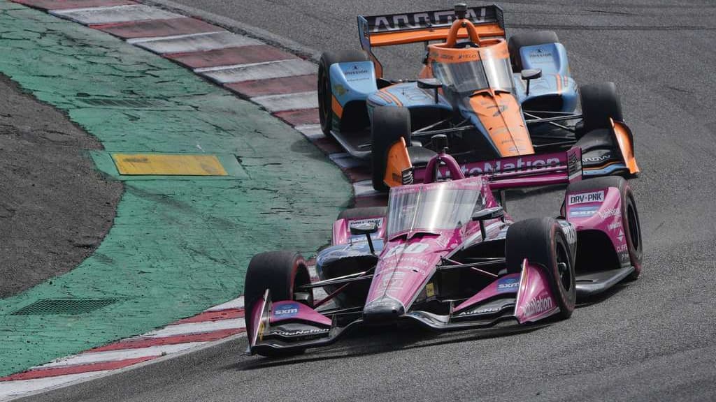 photo from the season-ending IndyCar race at WeatherTech Raceway Laguna Seca