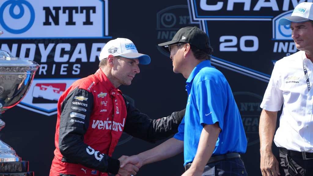 photo from the season-ending IndyCar race at WeatherTech Raceway Laguna Seca
