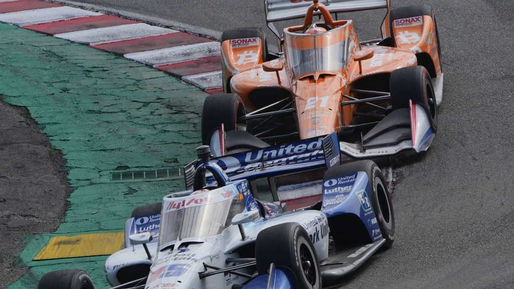 photo from the season-ending IndyCar race at WeatherTech Raceway Laguna Seca