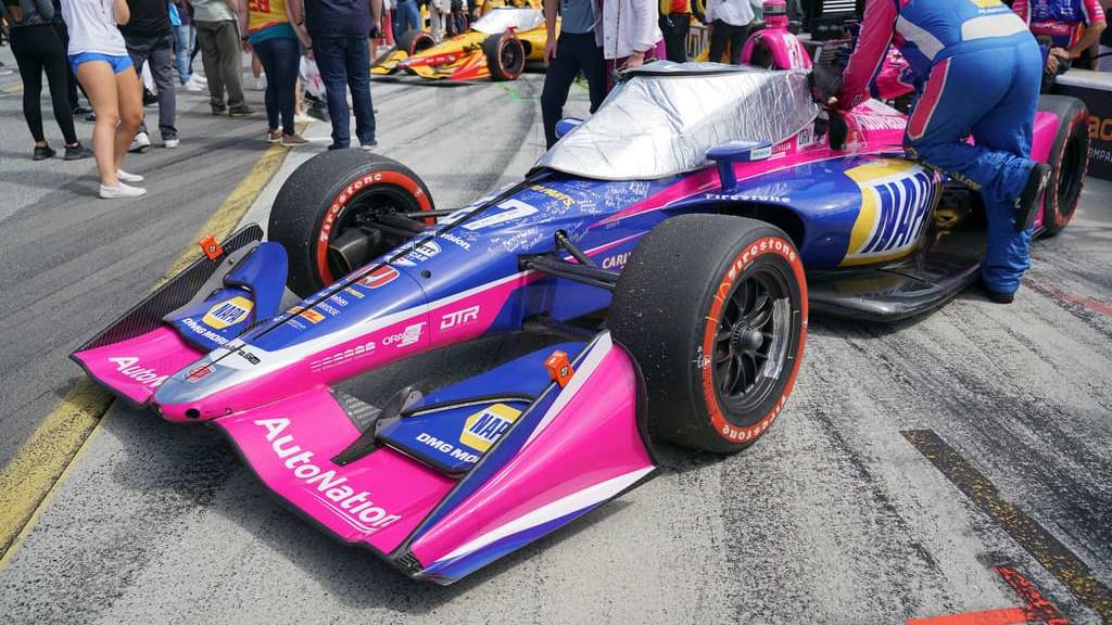 image of Alexander Rossi's race car after his last race with Andretti Autosport.