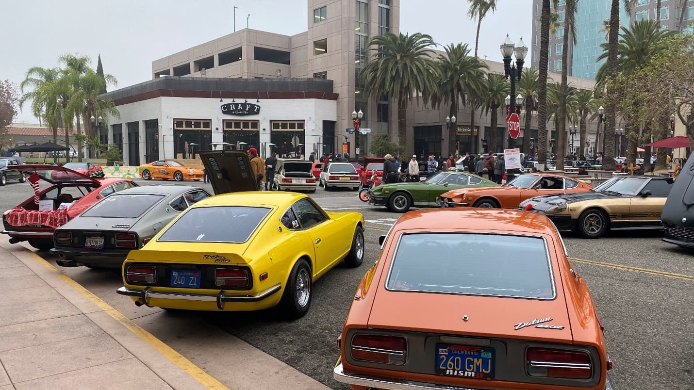 Cars and Coffee with lots of Nissan Zs on display