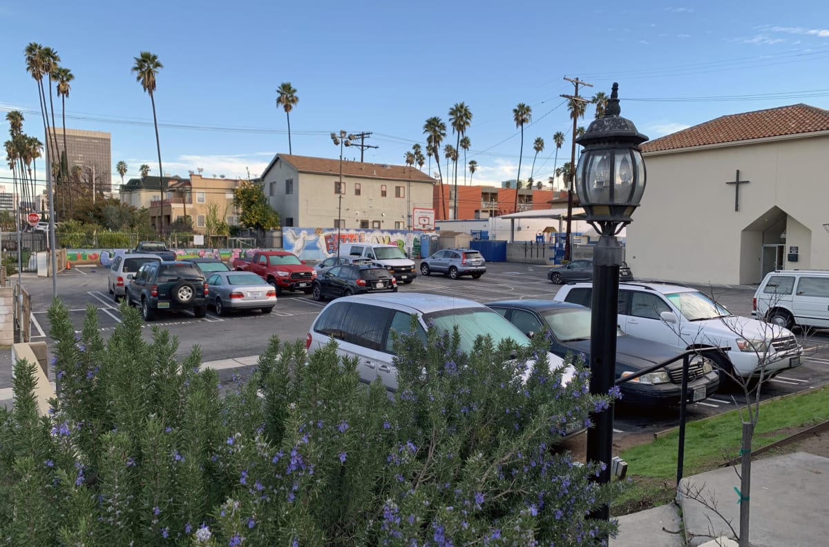St Maryâs Episcopal Church in Los Angelesâ Koreatown is a major partner in the Safe Parking LA program. Photograph by Roy Nakano