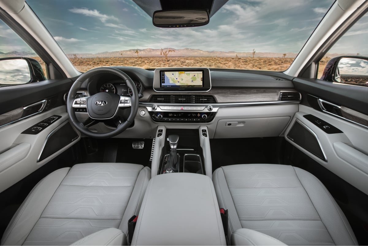 2020 Kia Telluride interior. Photo by Mazda