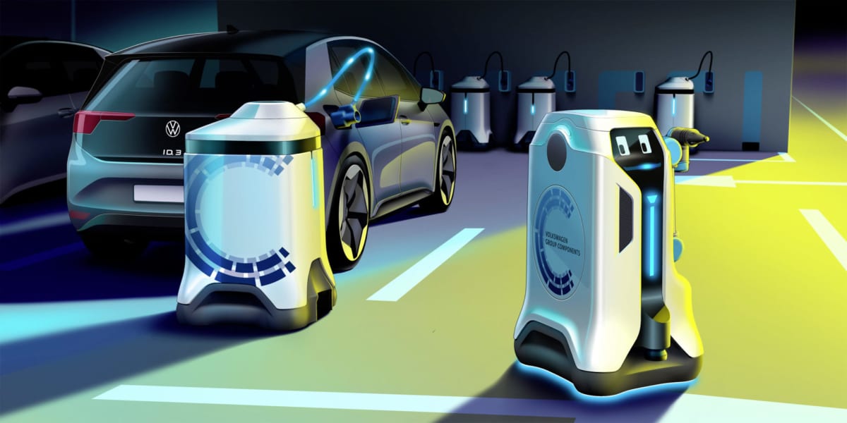 Volkswagen Group Components’ mobile charging robots