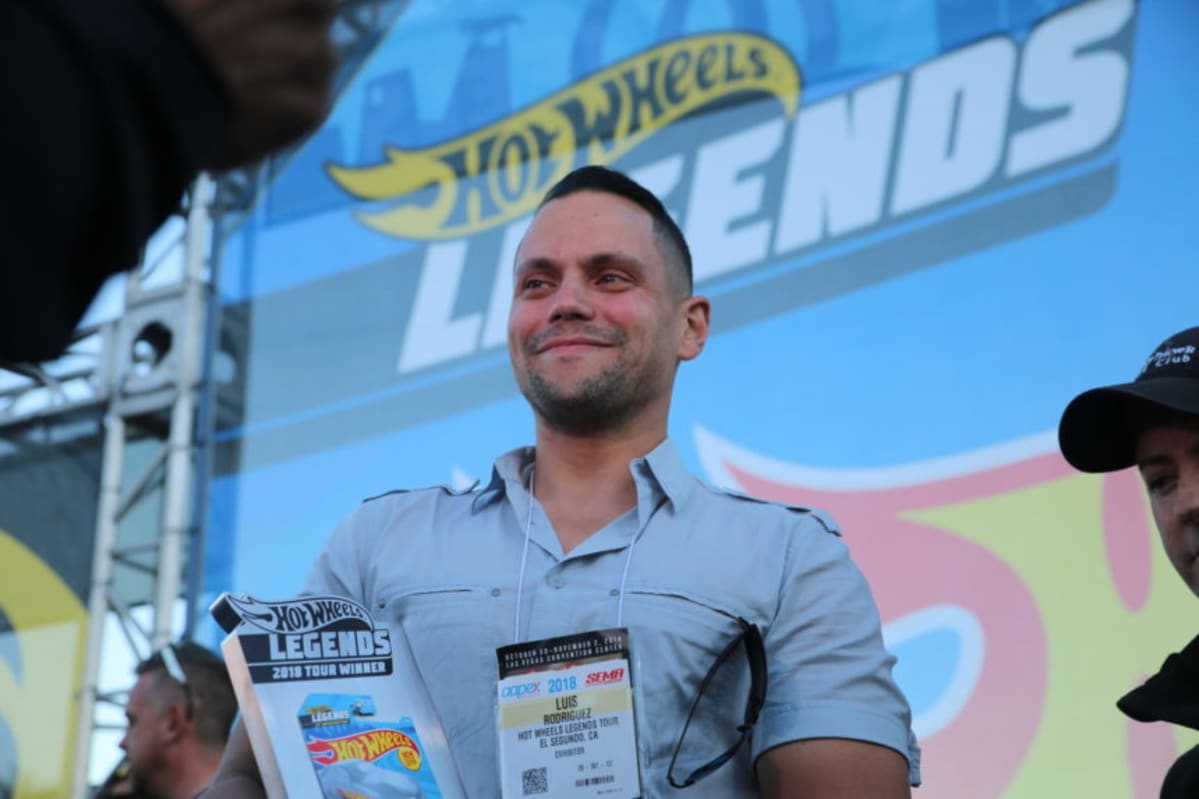 Luis Rodriguez, winner of the Hot Wheels Legends Tour