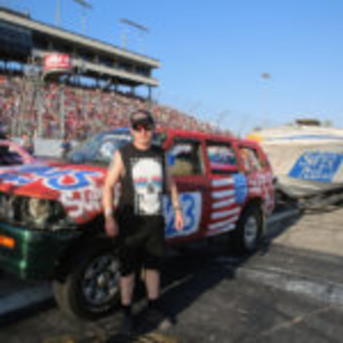 Tony Songer, driver of the Jans Towing/Super Plus Auto #23