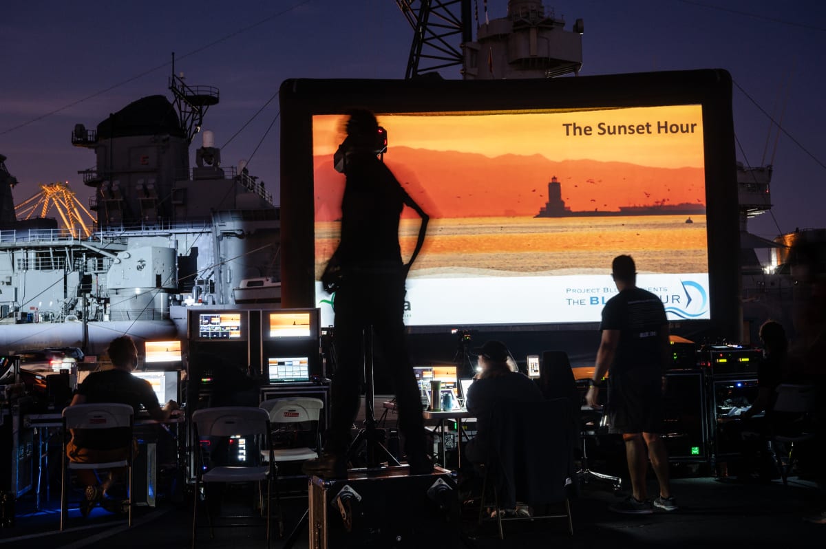 The Blue Hour drive-in fundraiser was hosted by AltaSea.