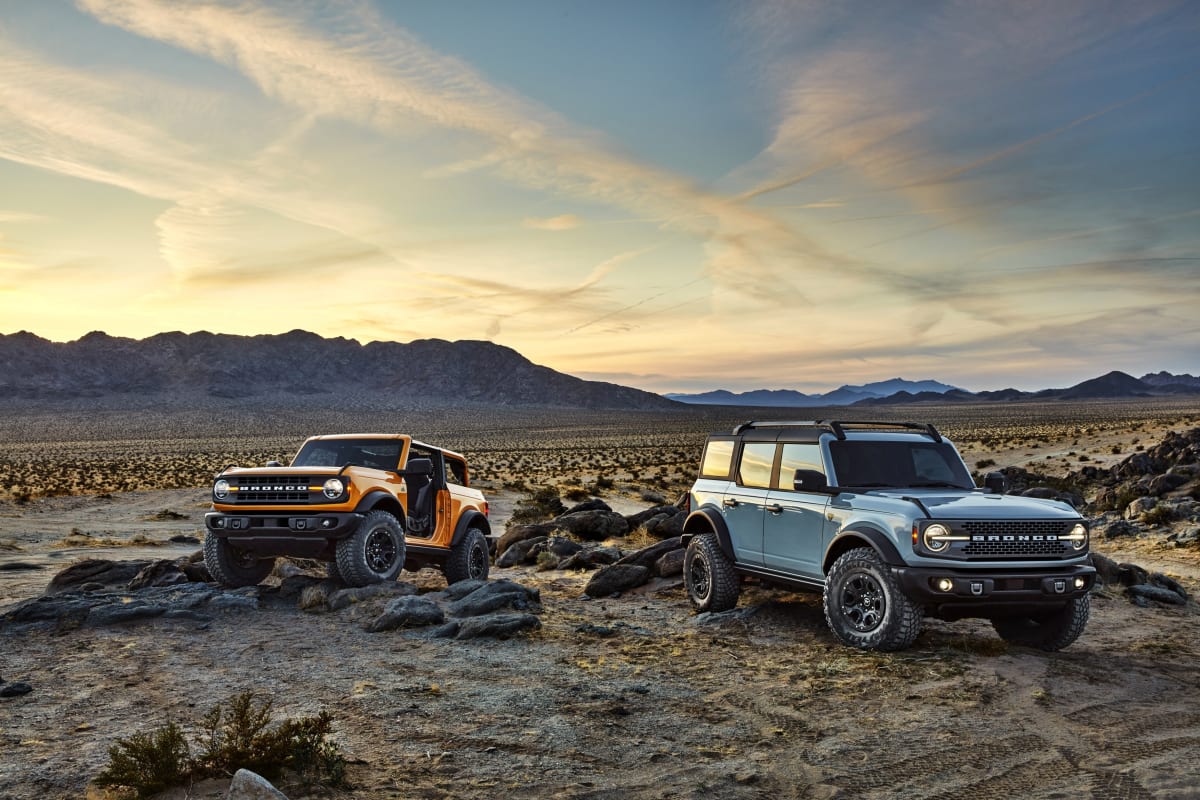 2021 Bronco Two-Door and Four-Door models