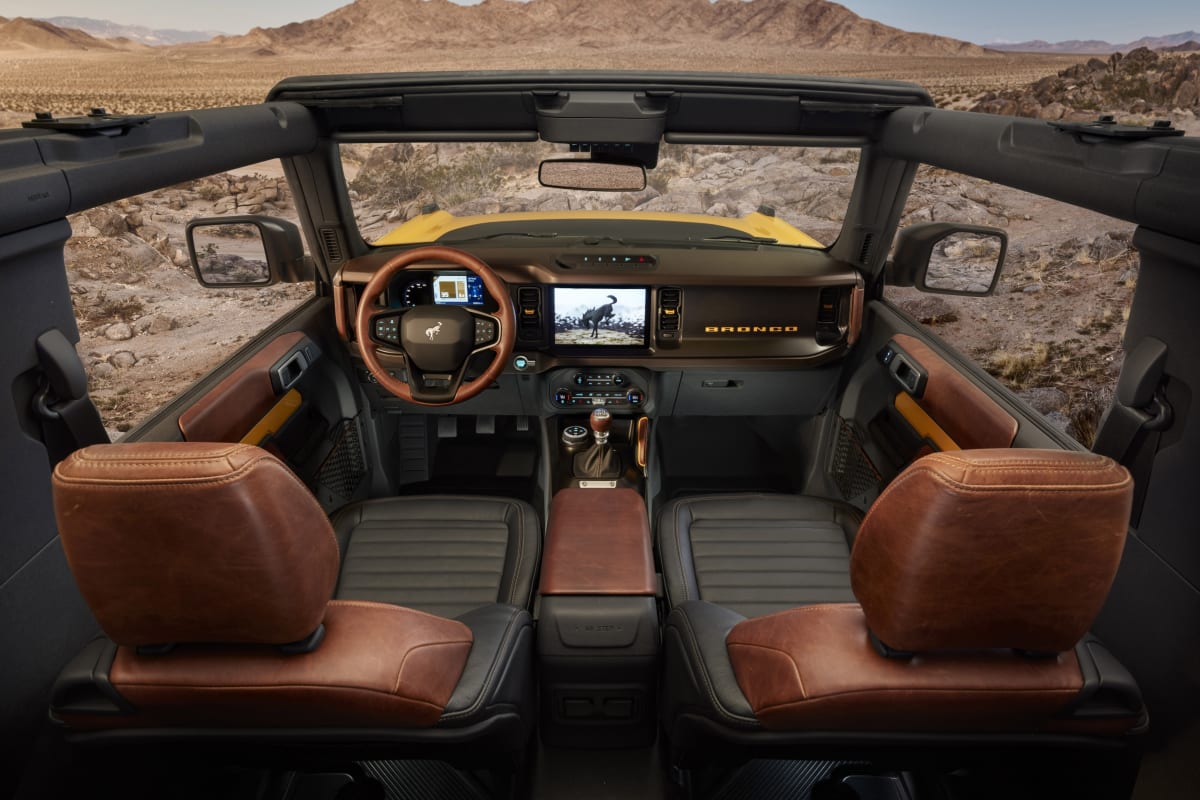 Bronco Two-Door interior