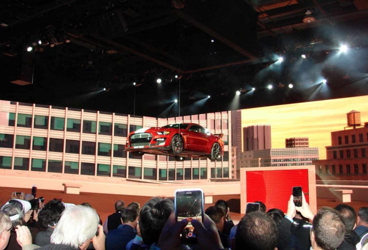 Ford literally drops the 2020 Shelby GT500 from the sky (Mark Dapoz)