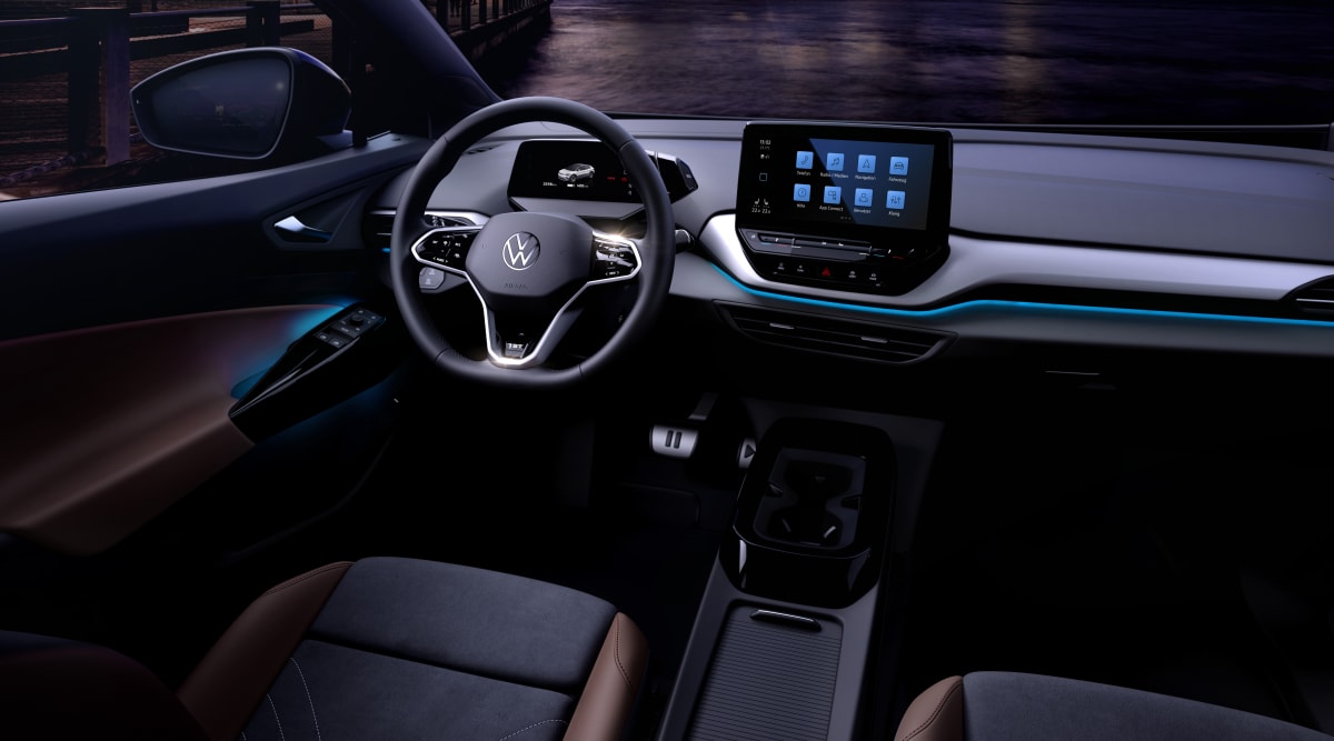 Interior of the Volkswagen ID.4. The car will fully debut on September 23rd.