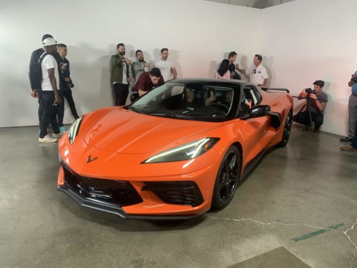 The Corvette Stingray Convertible reveal at The Motoring Club