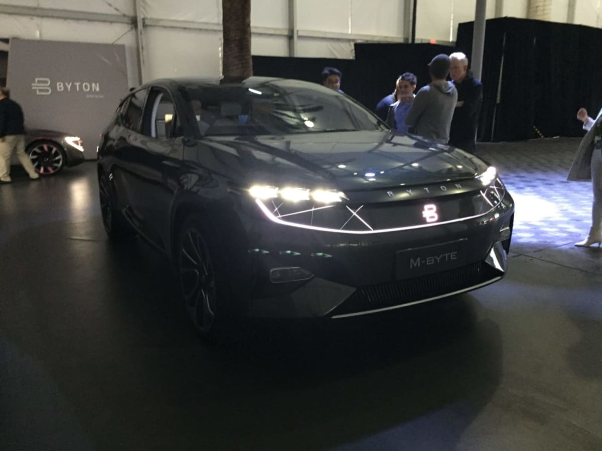 The Byton M-Byte SUV concept at the LA Auto Show