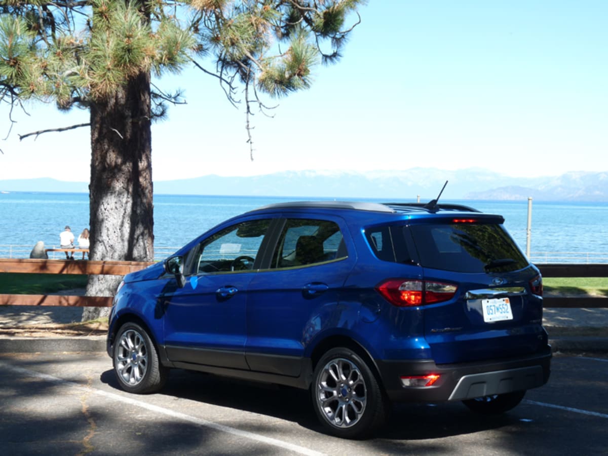 A rearward view of the Ford Ecosport