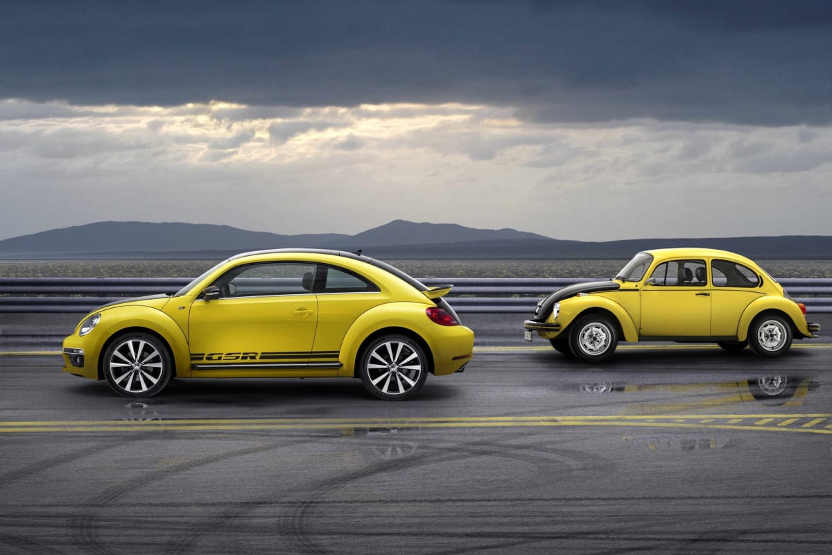 The old and new Beetle GSR