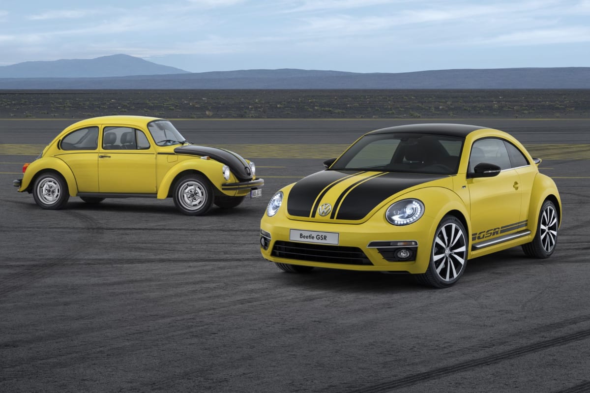 The old and new Beetle GSR