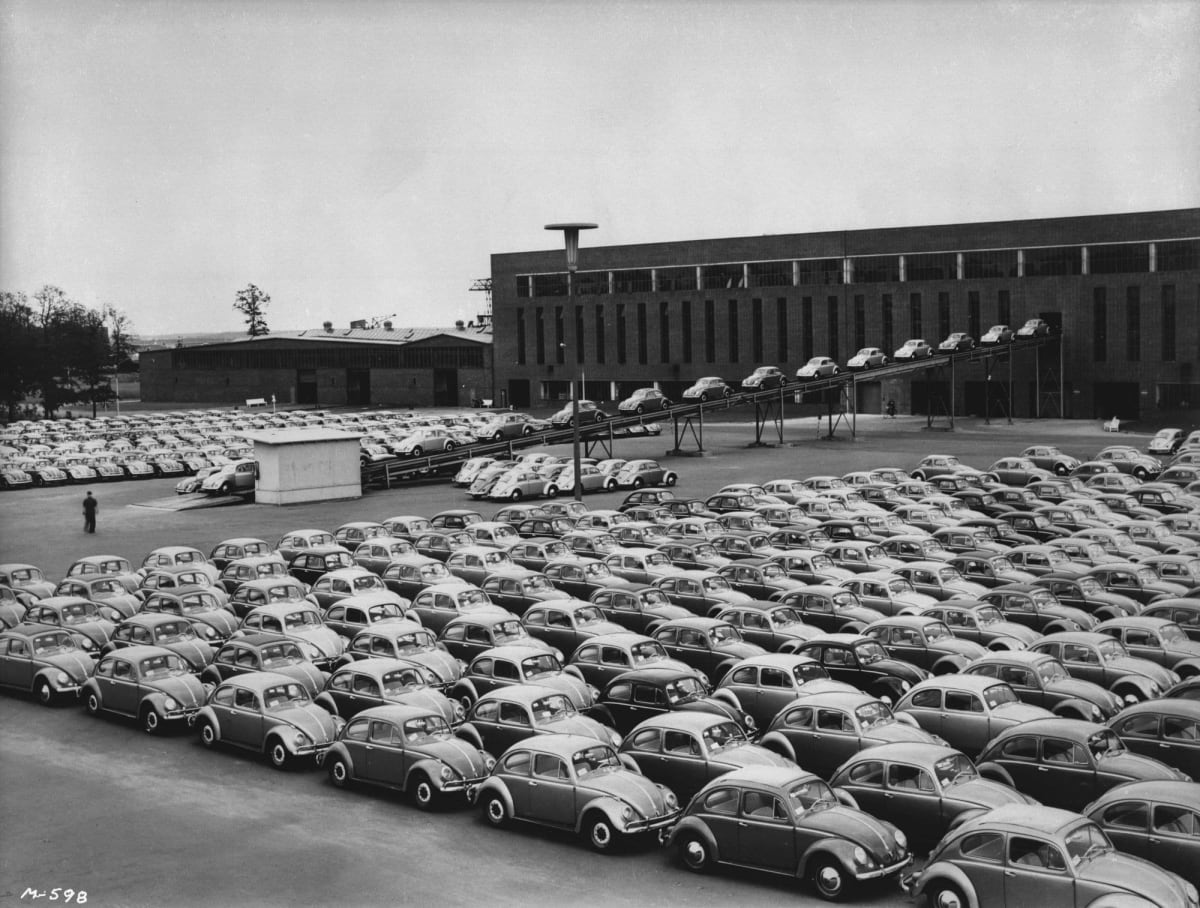 Beetle production at Wolfsburg.