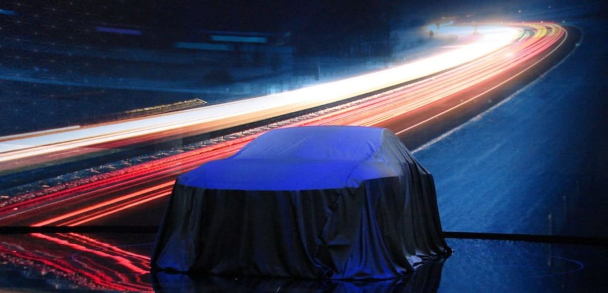 Under wraps at the North American International Auto Show (Mark Dapoz)