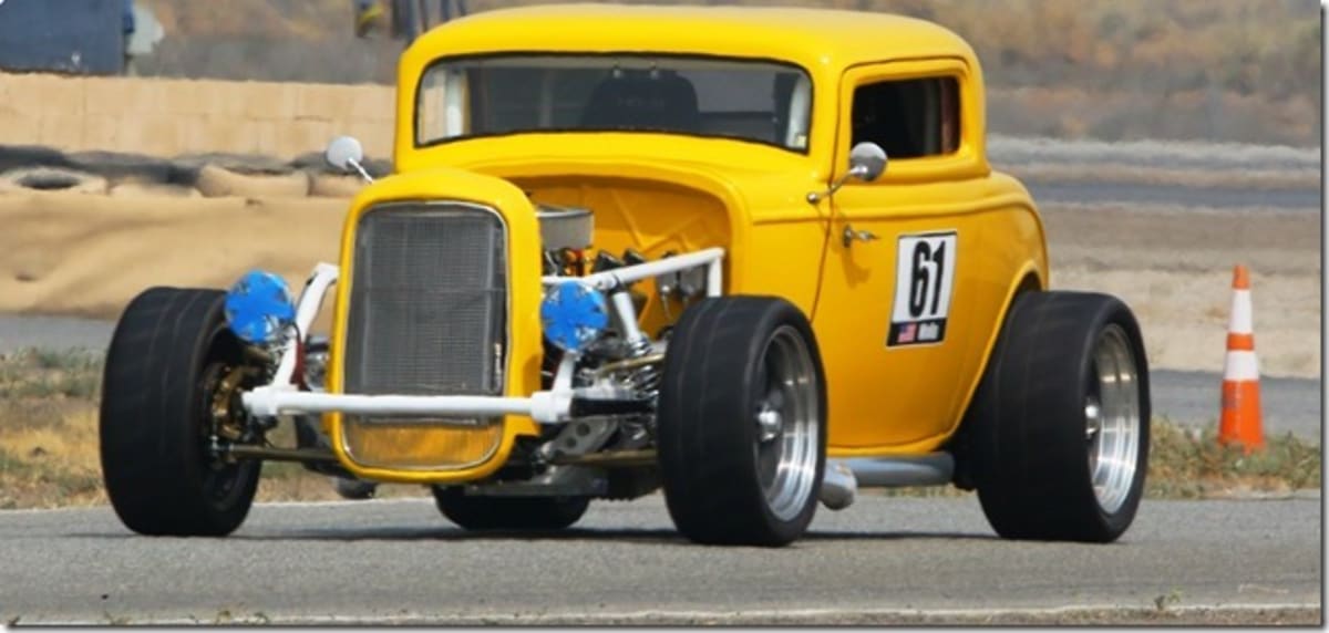 Dave's hot rod tearing up Buttonwillow Raceway Park hot rod