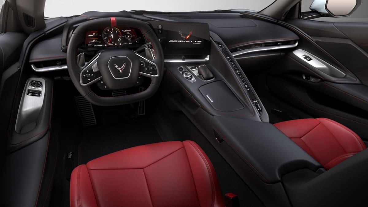 The interior of the 2020 Corvette Stingray looks sharp too!