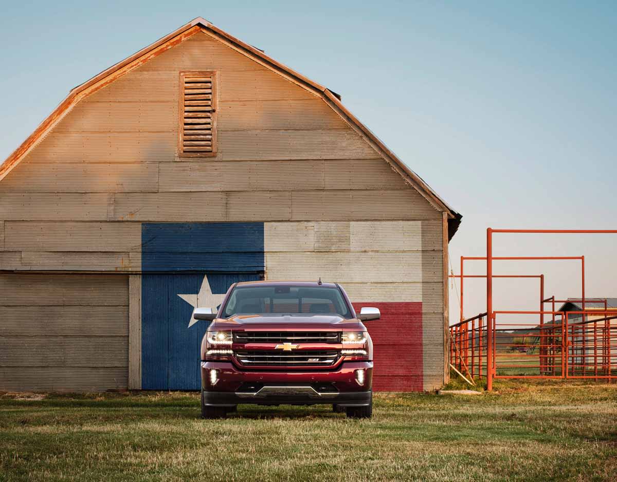 2016 Chevrolet Silverado 1500 LTZ Z71 with Texas graphic