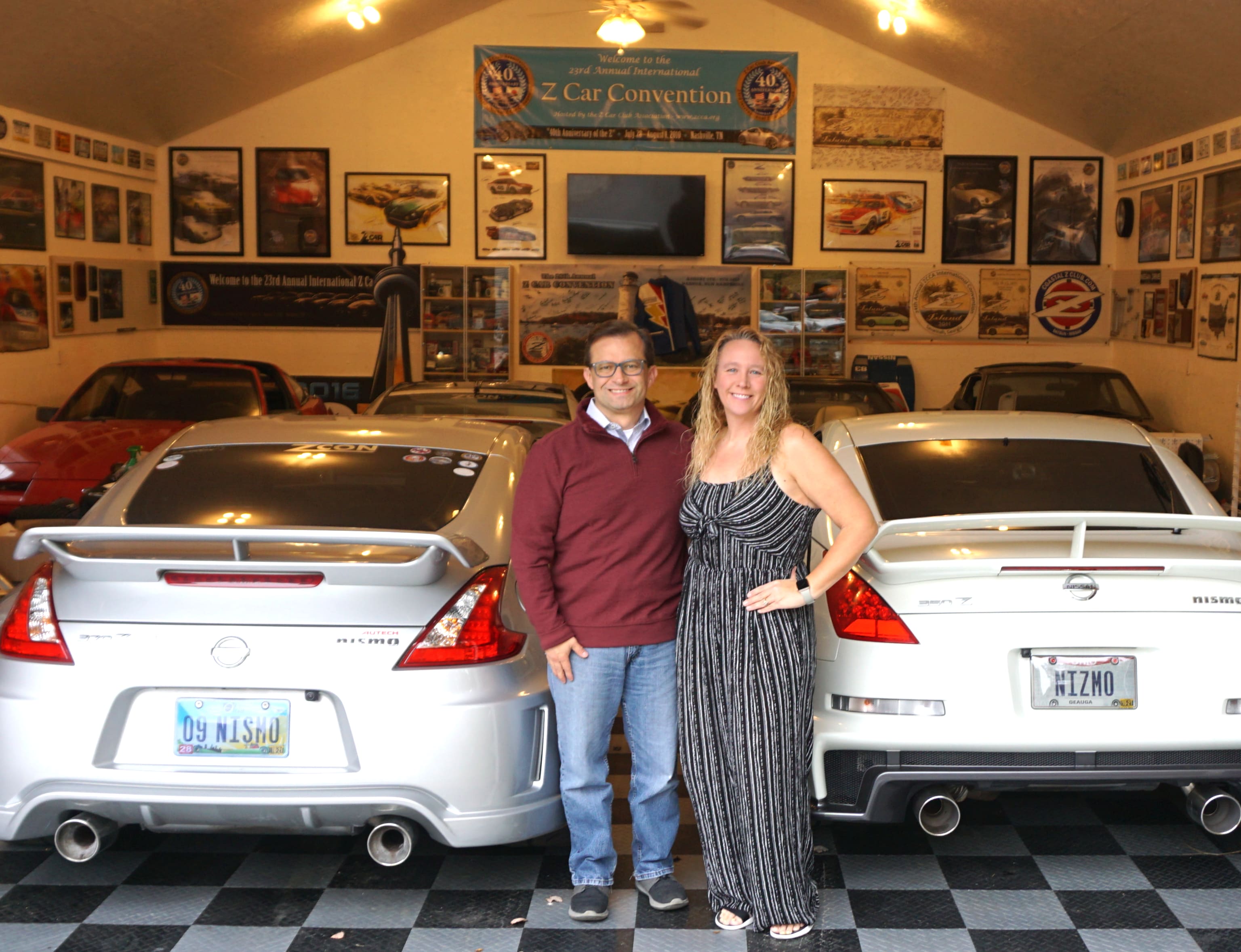 The author and his supportive wife love the Z Car community