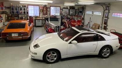 Full of Datsun/Nissan memorabilia, this is Dan's garage where he keeps his 300ZX, his 240Z, the 1939 Datsun Truck and the 1936 Phaeton Model 15, basically an Austin 7 made in Japan.