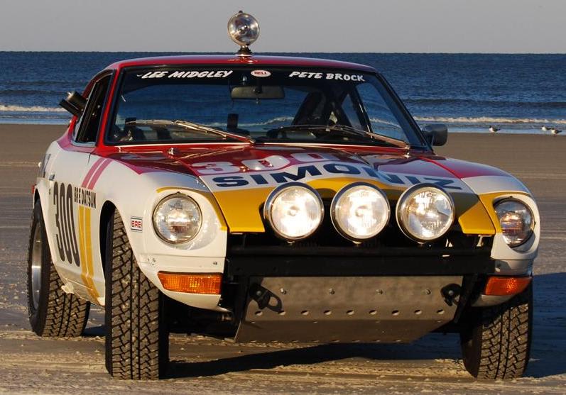The front and rear suspension components were special order from Nissan Japan and supplied to BRE by Nissan Technical Engineering Dept. USA. Note the large ¼ inch. skid plate to protect the steering and radiator.
