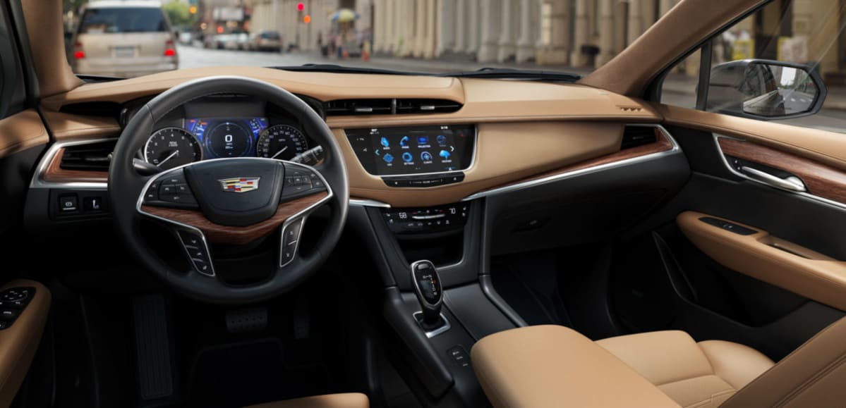 interior of the Cadillac XT5