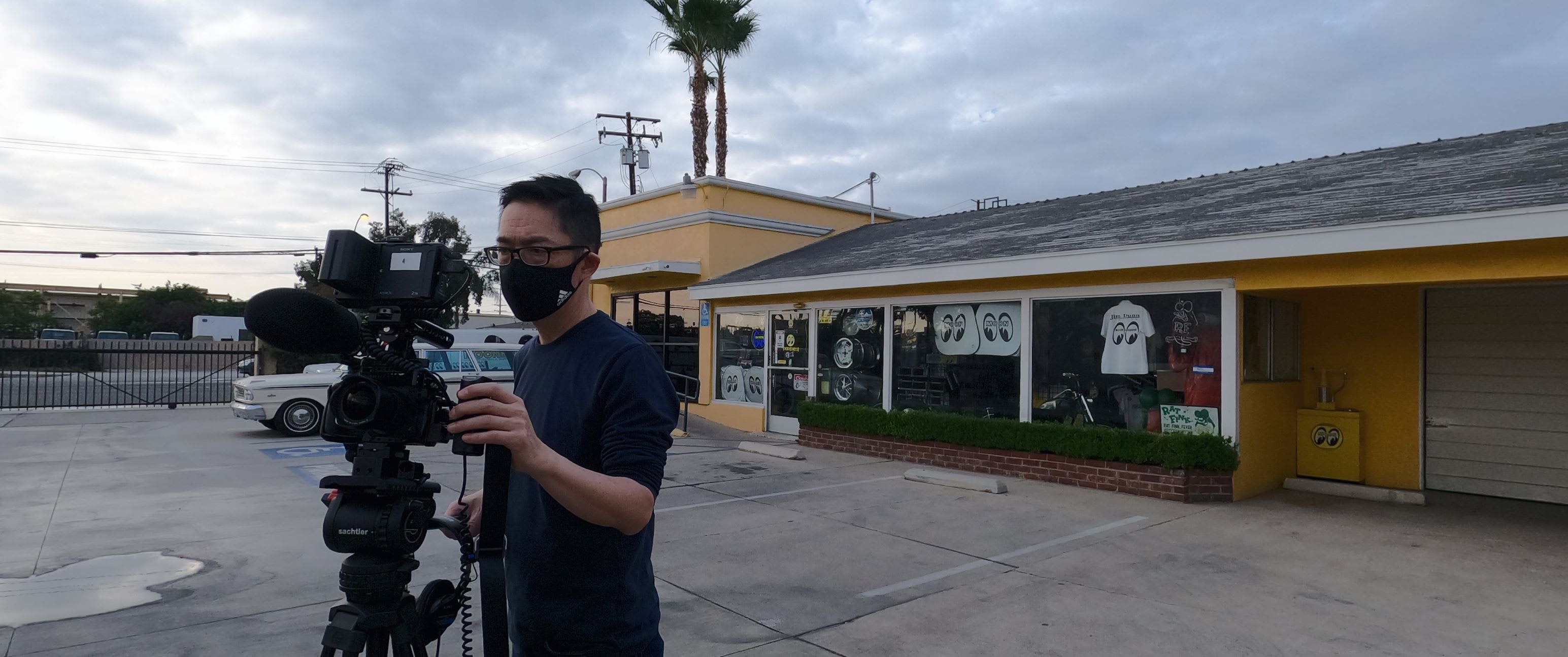 Humanist Films Ming Lai working the camera