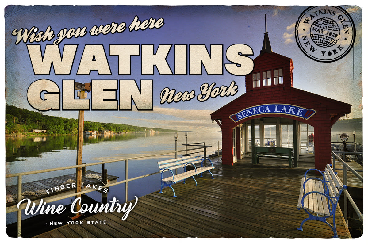 a flyer for Watkins Glen