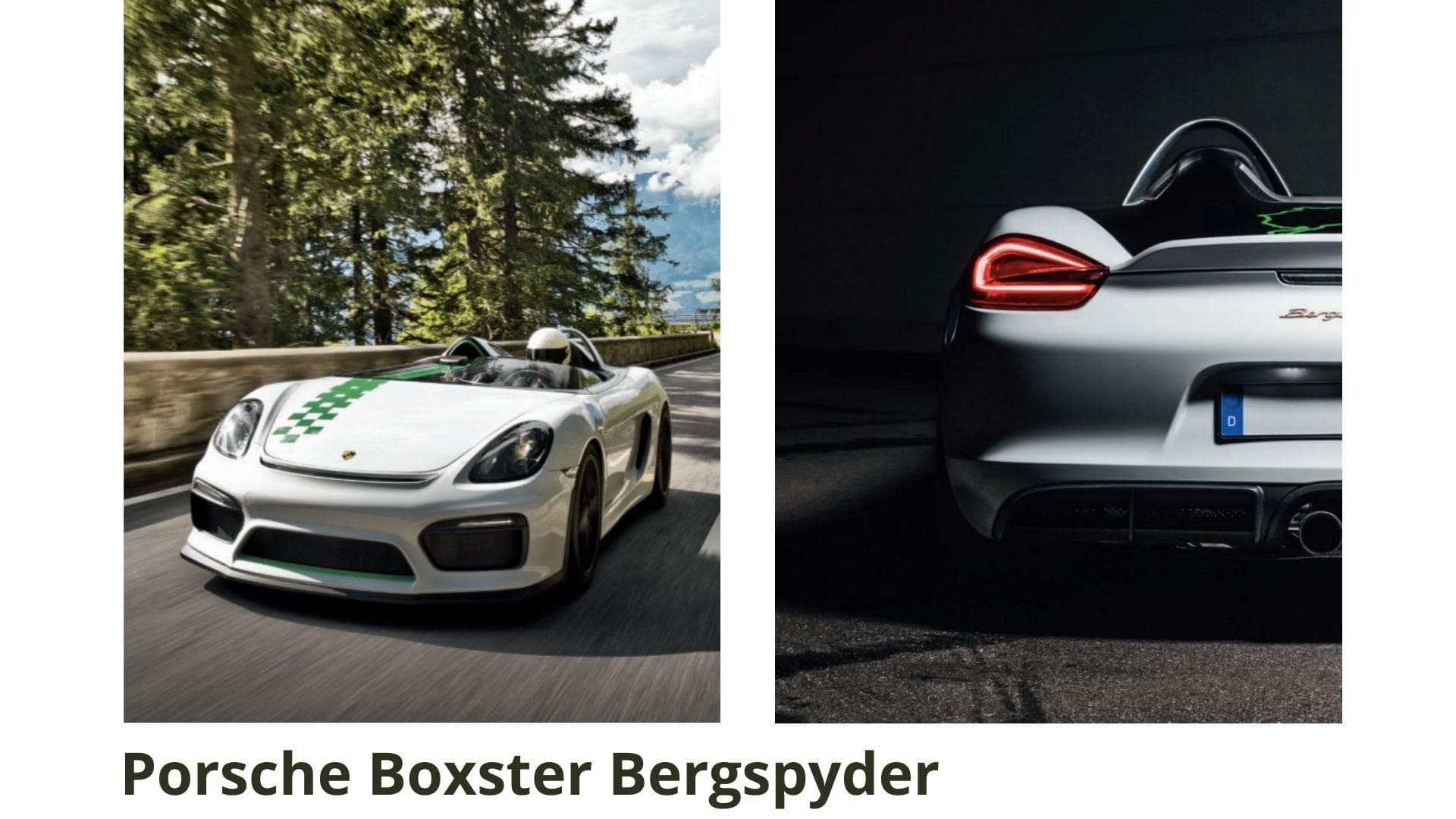 image of a Porsche Boxter Bergspyder from the pages of Porsche Unseen