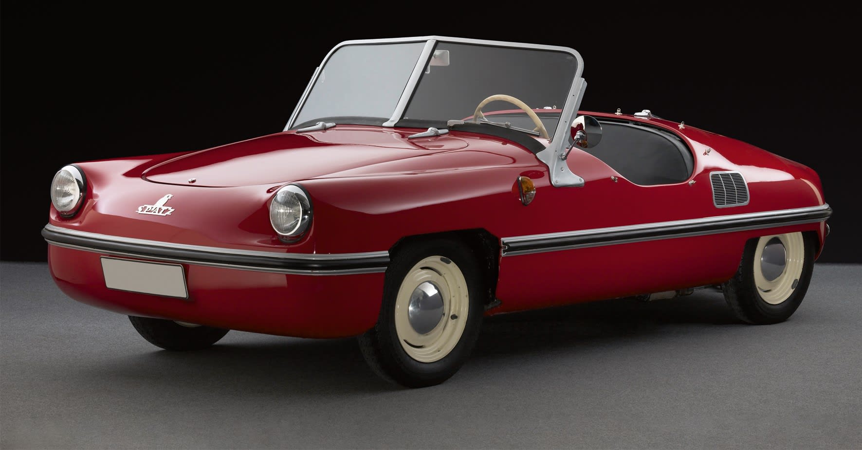 small red classic convertible