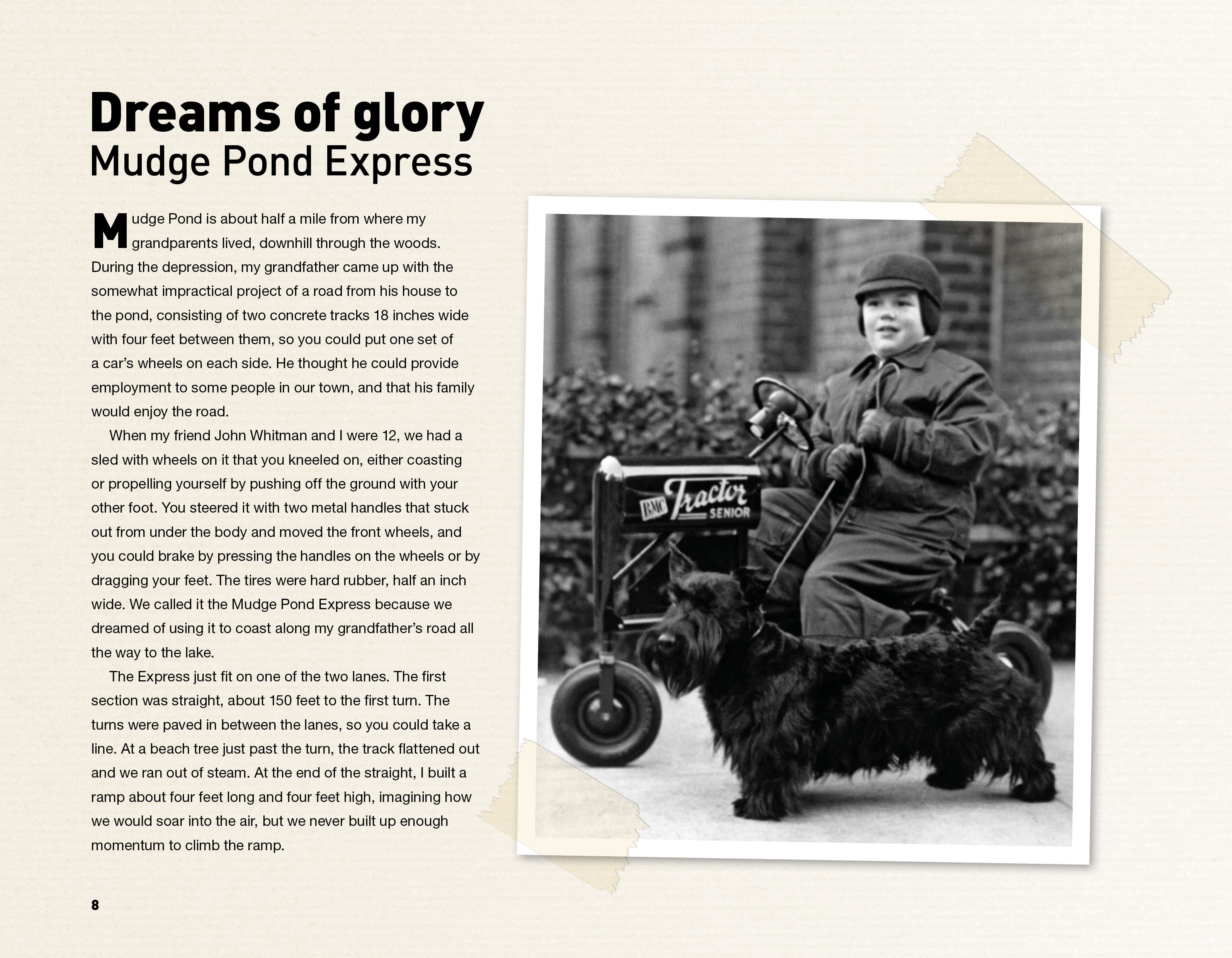 page 8 in Sam Posey's book "Sam's Scrapbook - My Motorsports Memories"